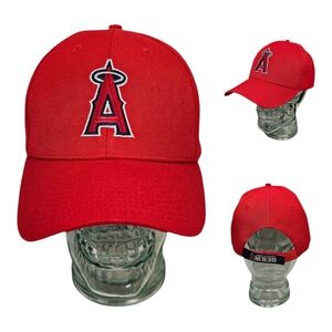 Los Angeles Angels Strapback‎ Cap AM 830 Radio Promo Adjustable Red SGA Hat